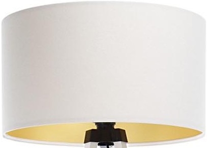 Universele lampenkap STANDART E27 diameter 45 cm wit/goud