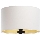 Universele lampenkap STANDART E27 diameter 45 cm wit/goud