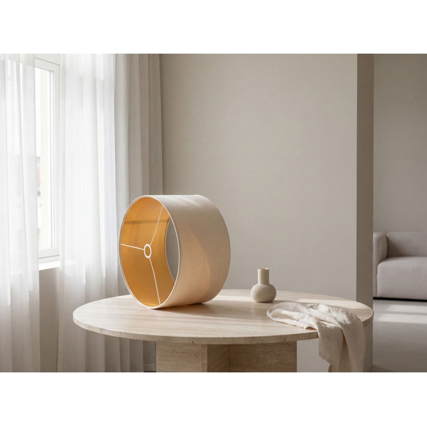 Universele lampenkap STANDART E27 Ø 45 cm crème/goud