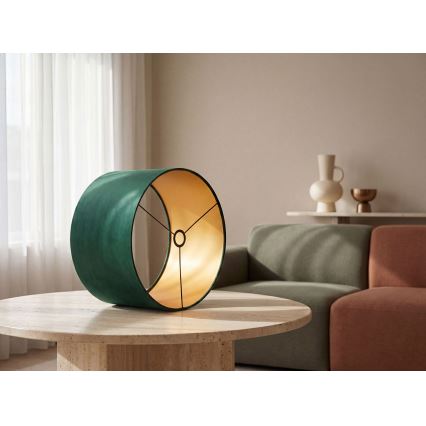 Universele lampenkap STANDART E27 pr. 45 cm groen/goud