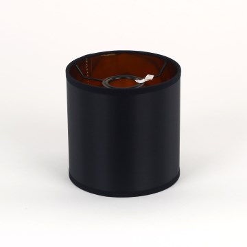 Universele vervangende lampenkap CILINDER E27 Ø 16 cm zwart/goud