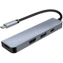 USB-C hub 4in1 Power Delivery 100W en HDMI 4K