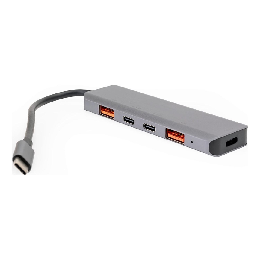 USB-C-hub 5-in-1 met Power Delivery 100 W