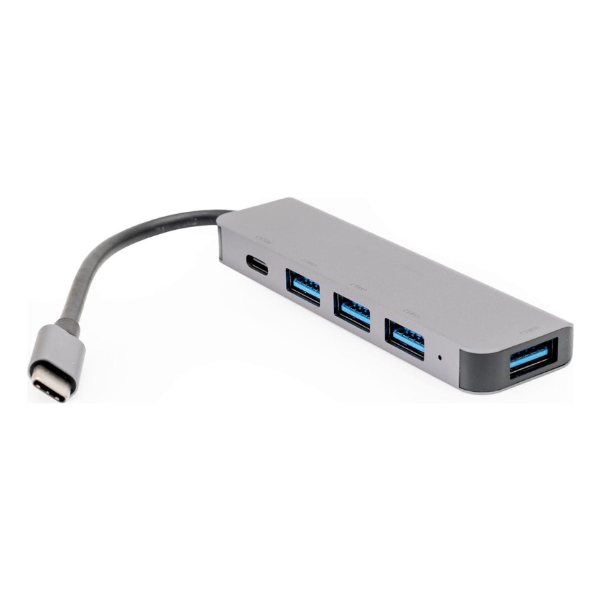 USB-C-hub 5-in-1 met Power Delivery 100W