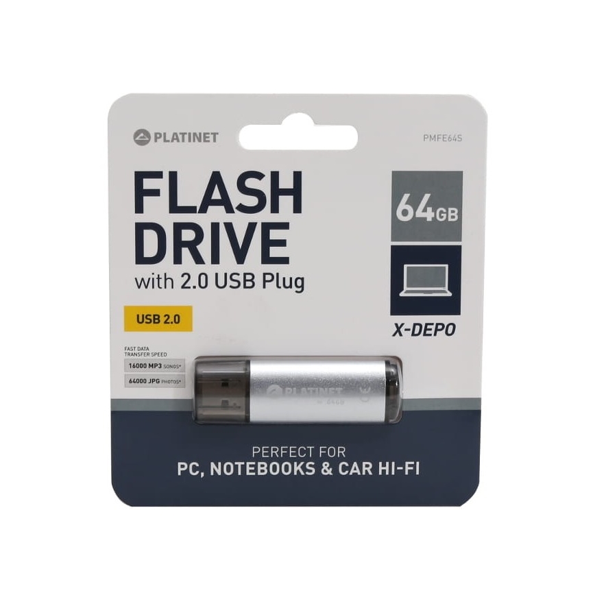 USB Stick 64GB Zilver