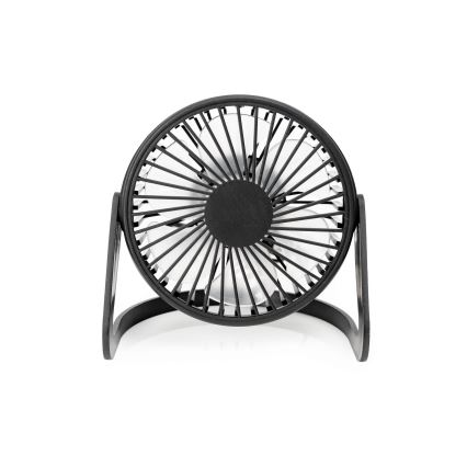 Tafelventilator USB Ø 15 cm zwart
