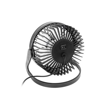 Tafelventilator USB Ø 15 cm zwart