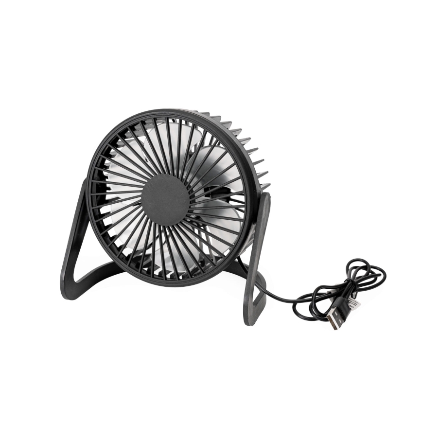 Tafelventilator USB Ø 15 cm zwart