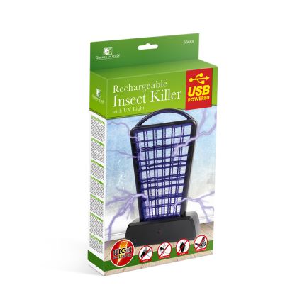 UV-insectenvanger 1000 mAh/5V zwart