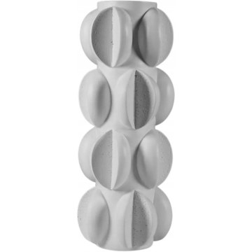 Vaas 37 x 19 cm, hars / mat wit