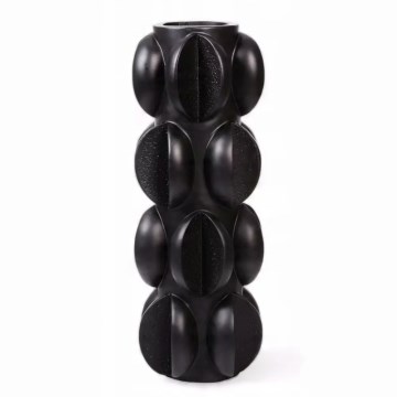 Vaas 37x15 cm, hars/mat zwart