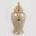 Vaas van keramiek 33,8x16 cm goud/zilver