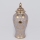 Vaas van keramiek 35x18,5 cm goud/grijs