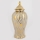 Vaas van keramiek 42,6x18,8 cm goud/zilver