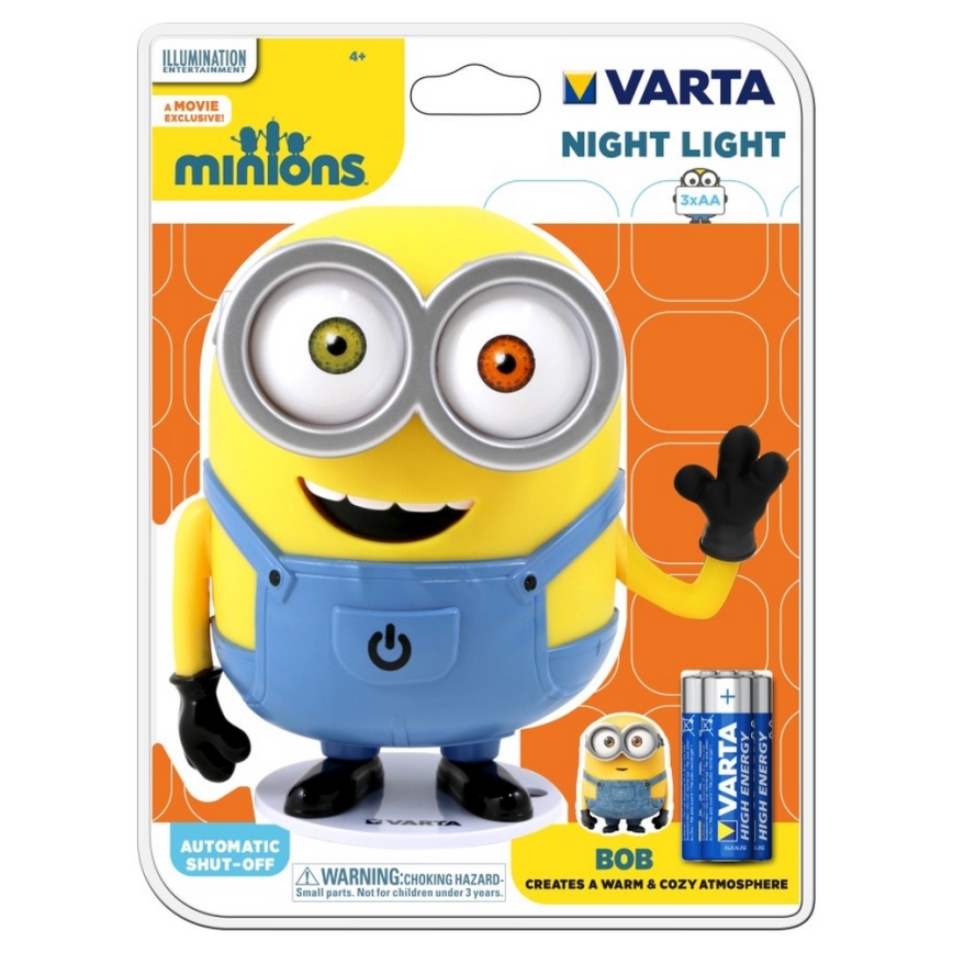 Varta 15615 - LED Kinder nachtlampje MINIONS LED/3xAA