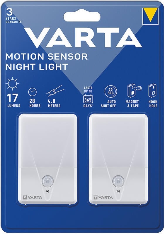 Varta 16624101402 - SET 2x LED Nachtlamp met sensor NIGHT LIGHT LED/3xAAA