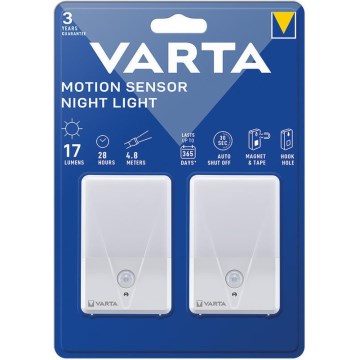 Varta 16624101402 - SET van 2x LED Oriëntatielamp met sensor NIGHT LIGHT LED/3xAAA