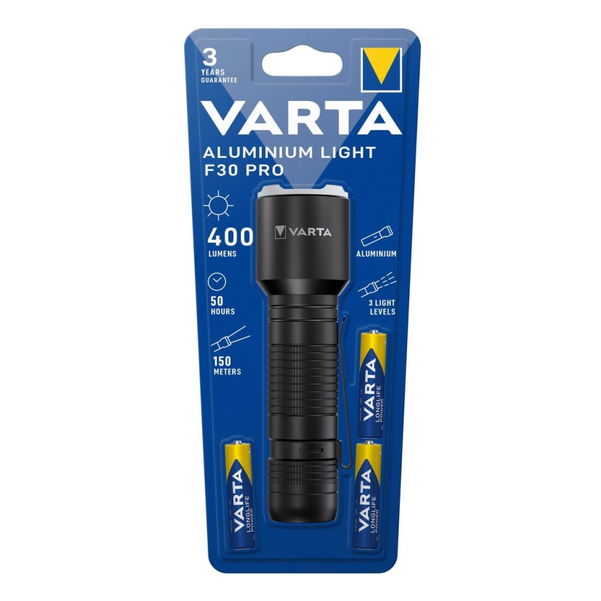 Varta 17608101421 - Lampe de poche LED ALUMINIUM LIGHT/3xAAA