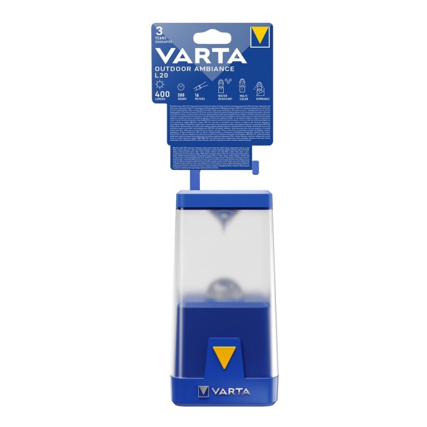 Varta 17666101111 - Dimbare LED Kampeer Lamp OUTDOOR AMBIANCE LED/6xAA