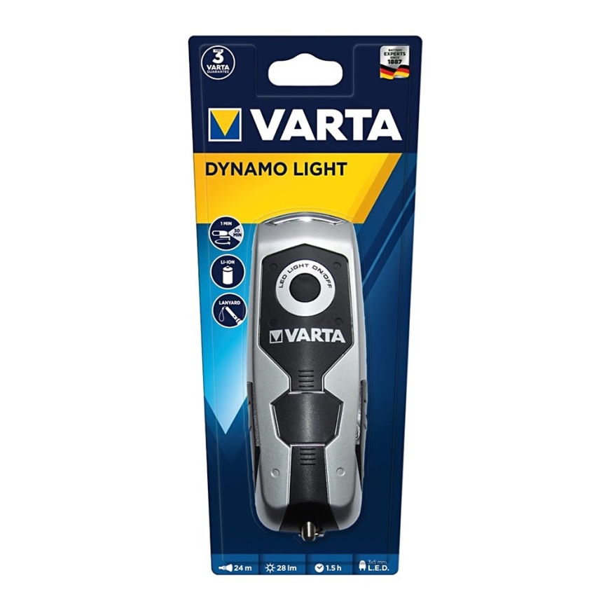 Varta 17680101401 - LED Oplaadbare Zaklamp DYNAMO LIGHT LED/120 mAh IPX4