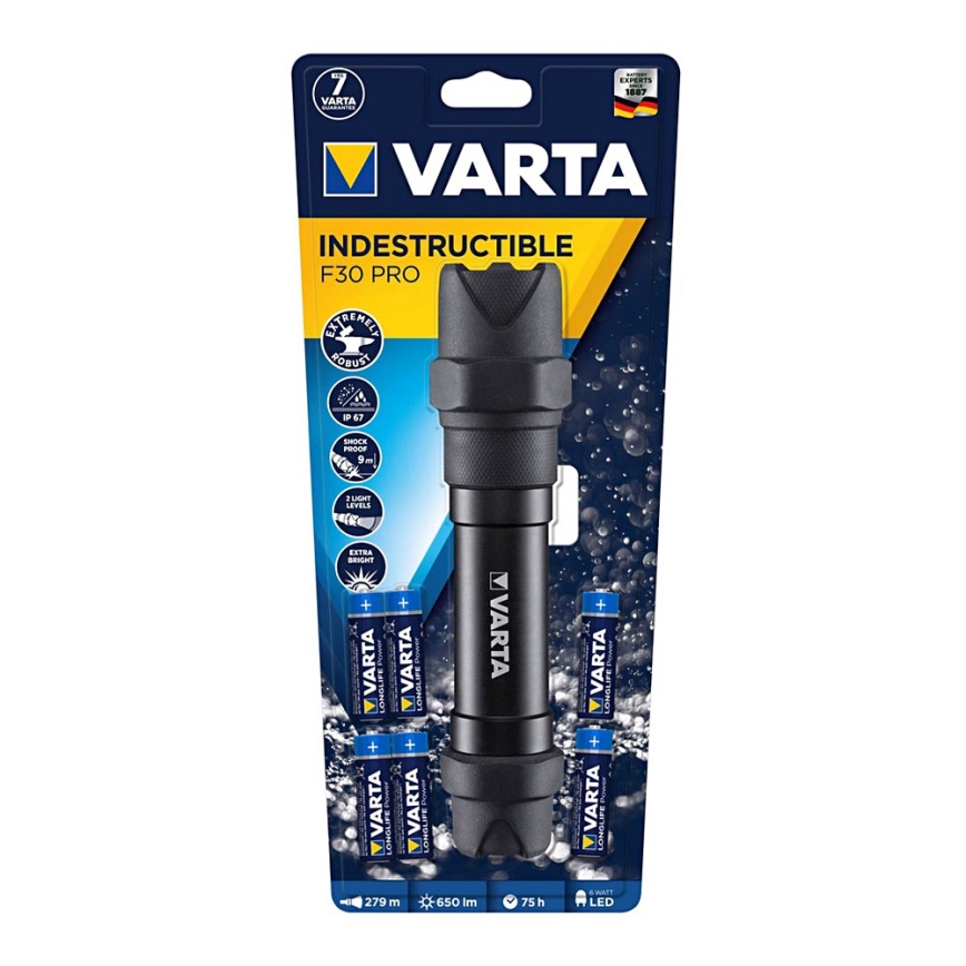 Varta 18714101421 - LED Zaklamp ONVERWOESTBAAR LED/6W/6xAA