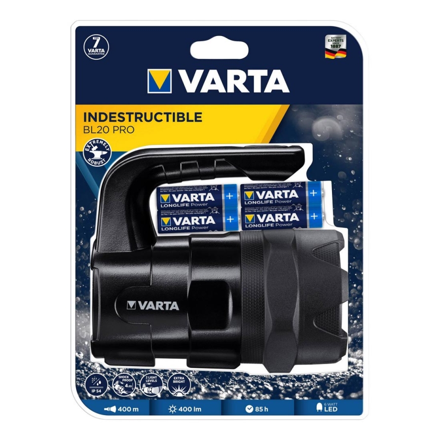 Varta 18751 - LED Zaklamp LED/6W/6xAA IP54