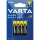 Varta 2003 - 4 stuks zink-koolstofbatterijen SUPER HEAVY DUTY AAA 1,5 V