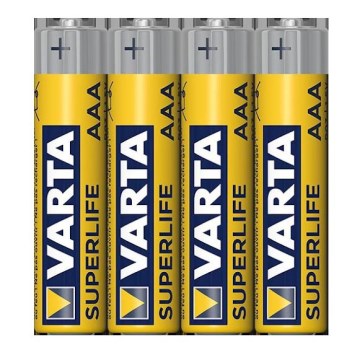 Varta 2003101304 - 4 stuks Superlife zink-koolstof batterij AAA 1,5V