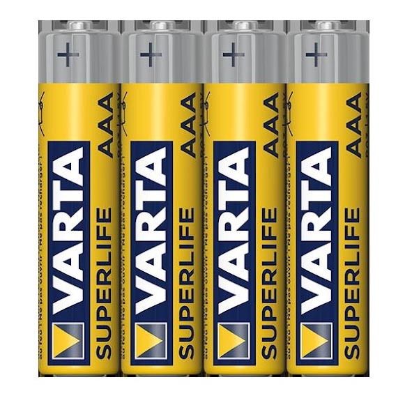 Varta 2003101304 - 4 stuks Superlife zink-koolstof batterij AAA 1,5V