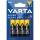Varta 2006 - 4 stuks zink-koolstofbatterijen SUPER HEAVY DUTY AA 1,5V