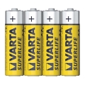 Varta 2006 - lot de 4 piles zinc-carbone SUPERLIFE AA 1,5V SUPERLIFE