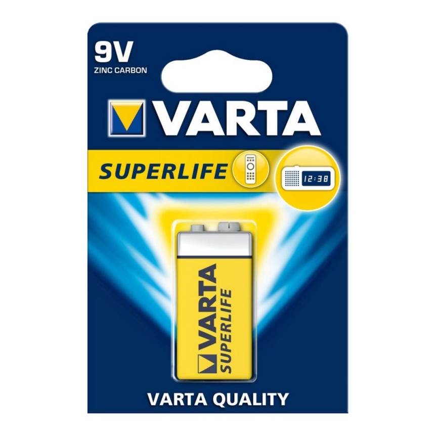 Varta 2022 - 1 pc Pile zinc-carbone SUPERLIFE 9V