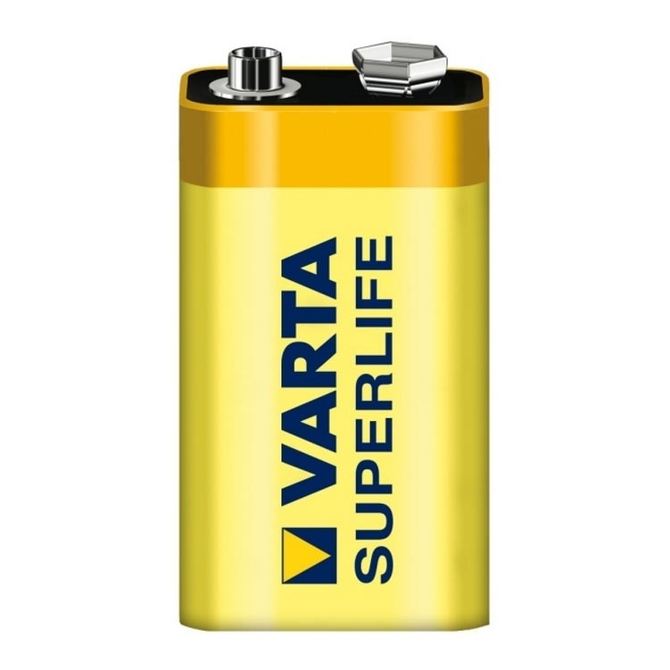 Varta 2022 - 1 st. Zink-koolstof batterij SUPERLIFE 9V