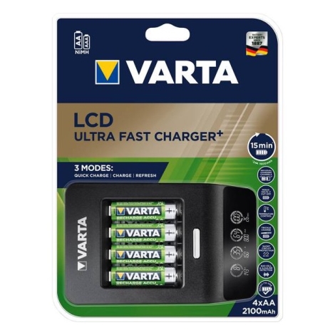 Chargeur Ultrarapide 1 A 4 Piles ( ACCUS ) AA ou AAA