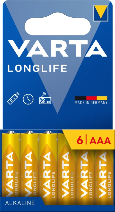 Varta 4103101746 - 6 pcs Pile alcaline LONGLIFE AAA 1,5V