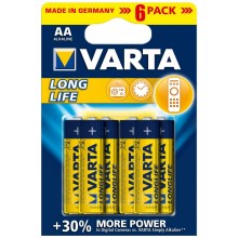 Varta 4106 - 6 pc Pile alcaline LONGLIFE EXTRA AA 1,5V