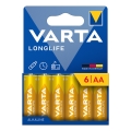 Varta 4106101736 - 6 pcs Piles alcalines LONGLIFE AA 1,5V