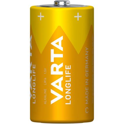 Varta 4114101422 - 2 pcs Pile alcaline LONGLIFE LR14/C 1,5V