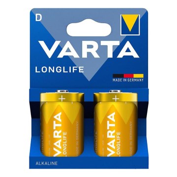 Varta 4120101422 - 2 pcs Pile alcaline LONGLIFE D 1,5V