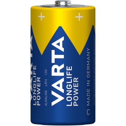 Varta 4914121422 - 2 pcs Pile alcaline LONGLIFE POWER LR14/C 1,5V