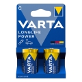 Varta 4914121422 - 2 pcs Piles alcalines LONGLIFE POWER LR14/C 1,5V