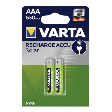 Varta 56733 - 2 pc Pile rechargeable SOLAR ACCU AAA NiMH/550mAh/1,2V