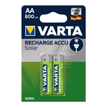 Varta 56736 - 2 pc Pile rechargeable SOLAR ACCU AA NiMH/800mAh/1,2V