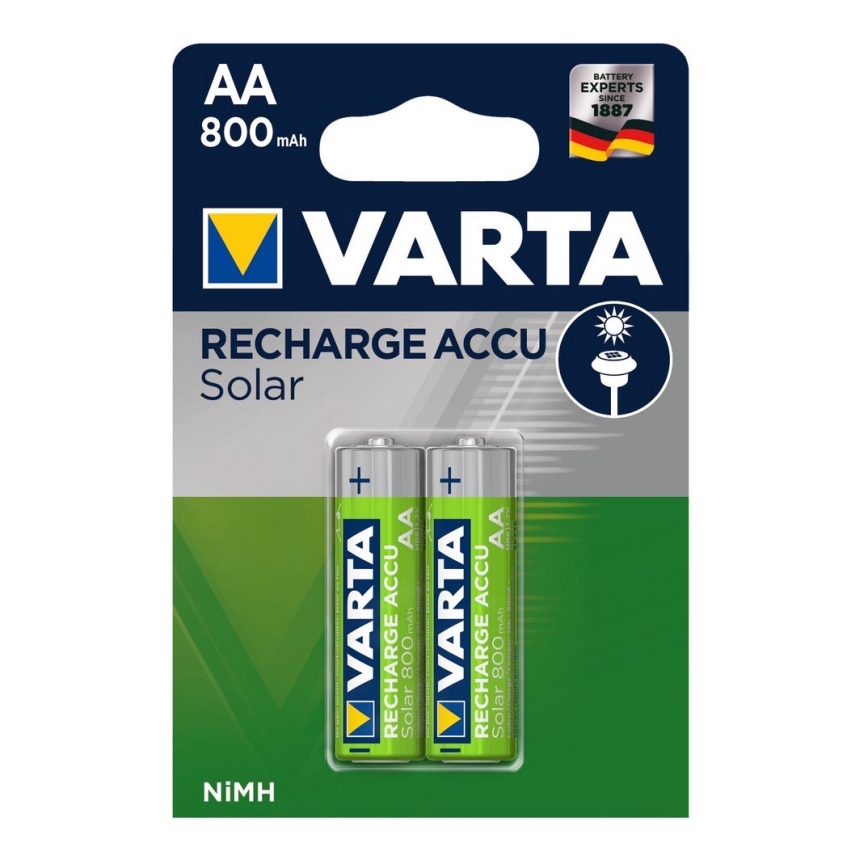 Varta 56736 - 2 st. Oplaadbare batterijen SOLAR ACCU AA NiMH/800mAh/1,2V