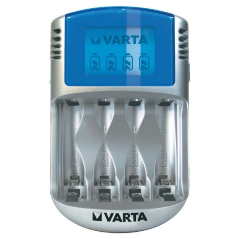 Varta 57070 - Batterijlader LCD 4xAA/AAA 100-240V/12V/5V