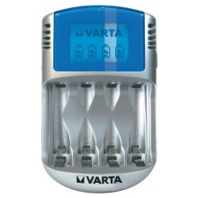 Varta 57070 - Chargeur de piles LCD 4xAA/AAA 100-240V/12V/5V