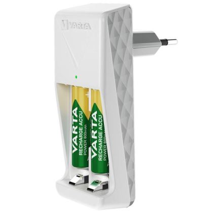 Varta 57656101451 - Oplader voor 2x AA/AAA-accu's, 2100 mAh, 230 V