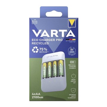 Varta 57683101121 - Chargeur de piles 4xAA/AAA 2100mAh 5V