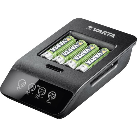 VARTA 57684 - Chargeur intelligent LCD 4xAA/AAA charge 1,5h