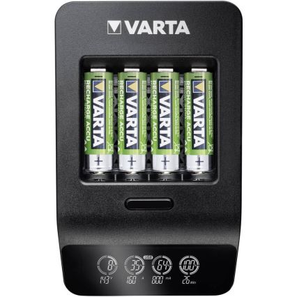 VARTA 57684 - Chargeur intelligent LCD 4xAA/AAA charge 1,5h